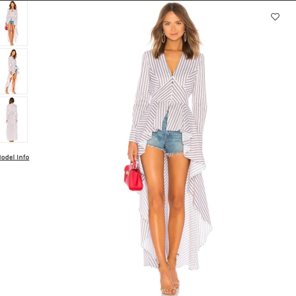 Petersyn Uma Button Down Top sz S